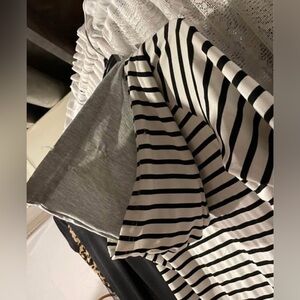 Thumbhole, Dual Hood, Striped Pull Over Hoodie in Great Condition. Size S $7